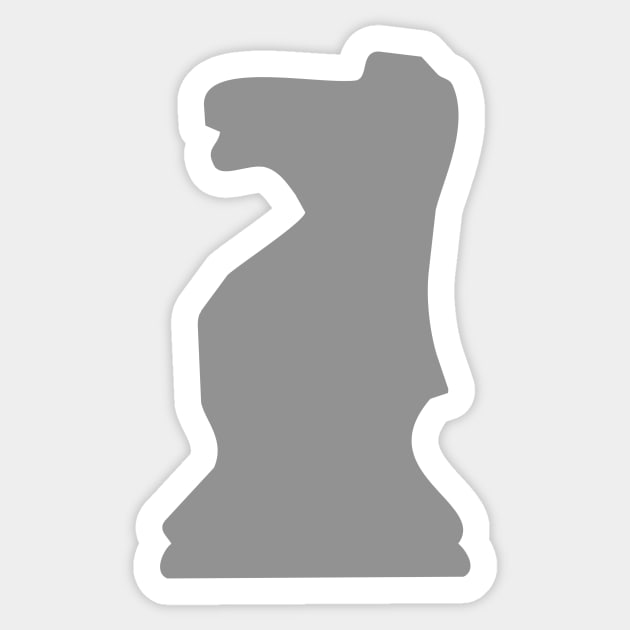 Chess piece - The Knight Sticker by ORENOB